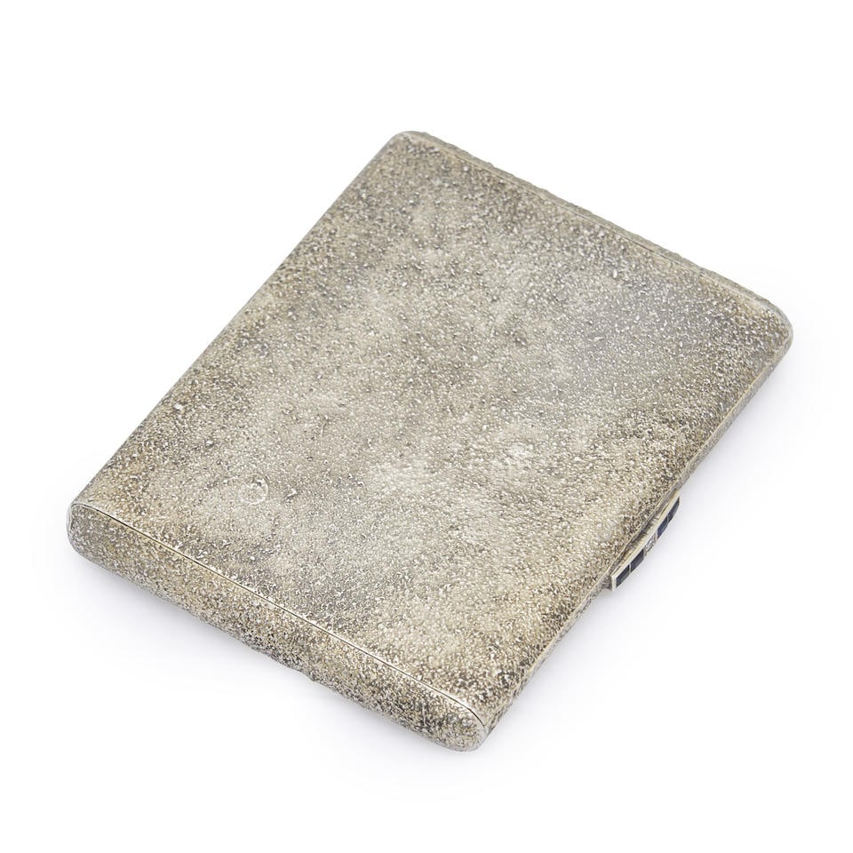 Koch .935 Silver Jewel-set Cigarette Case, (1 of 1)