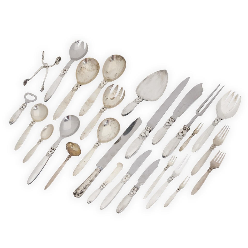 Georg Jensen 'Cactus' Sterling Silver Flatware Service, (1 of 1)