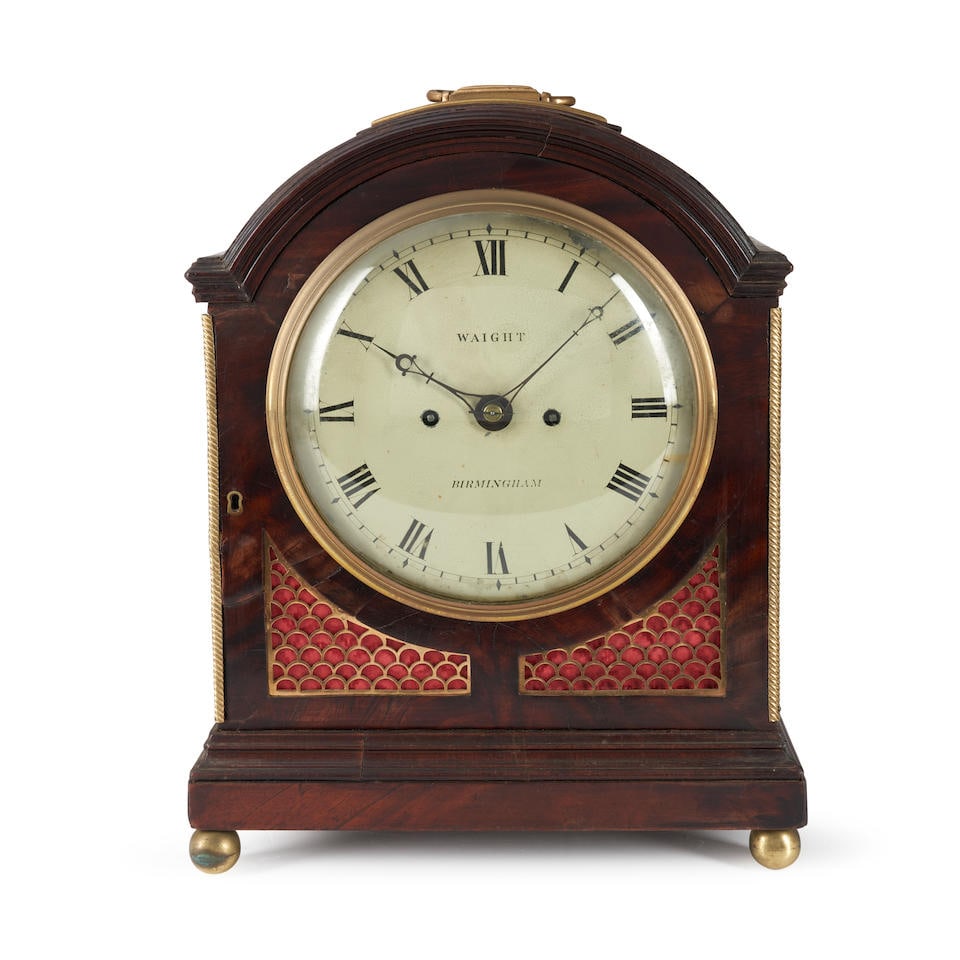 English Mahogany Clock,  early 19th century, (1 of 1)