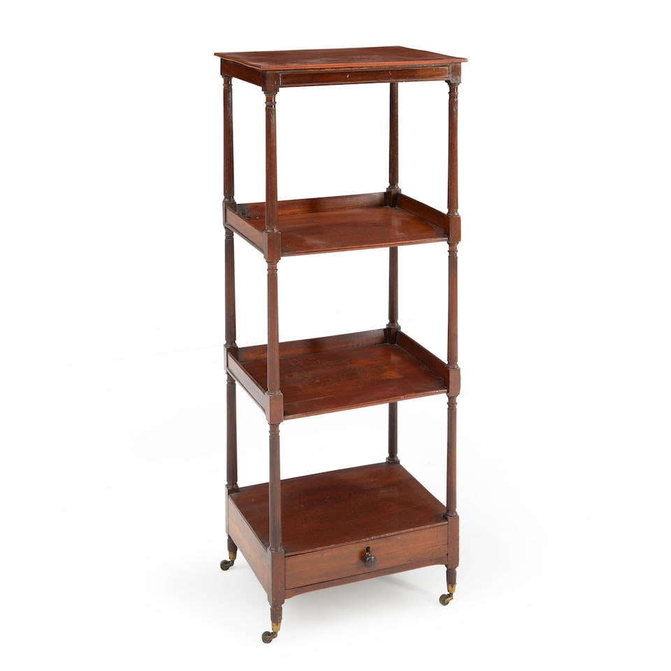 Regency Mahogany and Mahogany Veneer Whatnot, England, 19th century, (1 of 1)