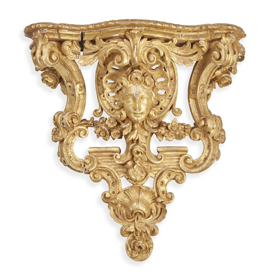 Gilt Wood Bracket, probably France, 19th century, (1 of 1)