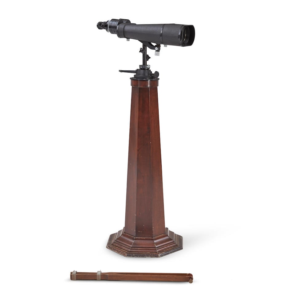 Big Eyes 65-25-40WYJ Binoculars on a Mahogany Stand, Japanese, 20th century, (1 of 2)