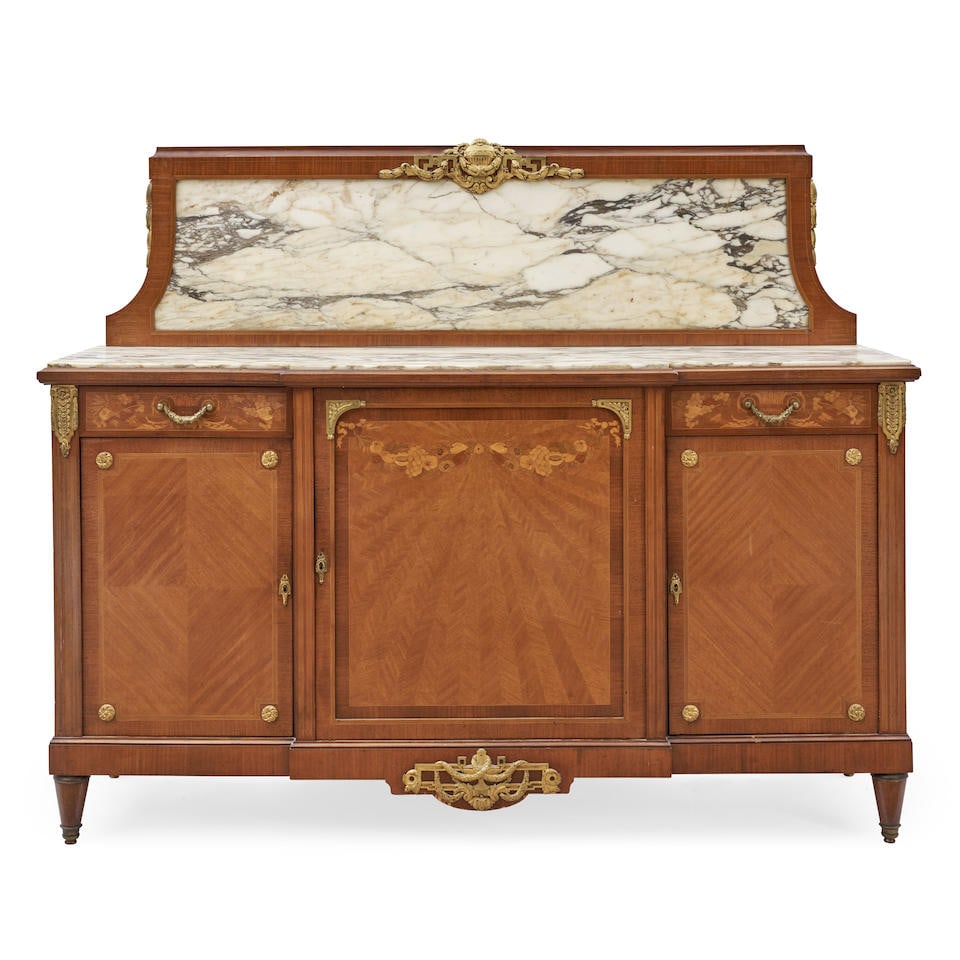 Louis XV-style Marble Top Sideboard, France, 19th century, (1 of 1)