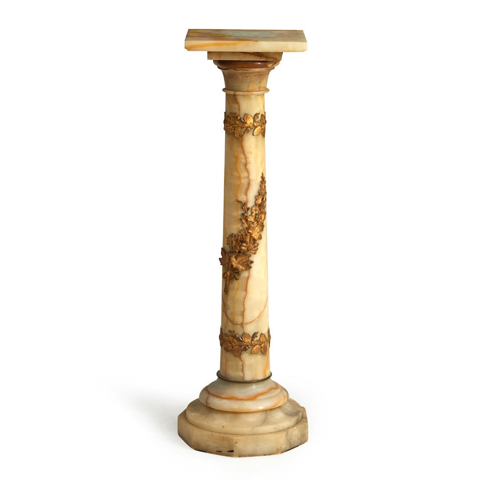 Bronze Mounted Marble Pedestal, 19th century, (1 of 1)
