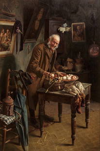 Charles Spencelayh, RMS, HRBSA (British, 1865-1958) Market day: Charles Spencelayh, RMS, HRBSA (British, 1865-1958) Market day signed 'C.SPENCELAYH.' (lower right) oil on canvas 76.5 x 51cm (30 1/8 x 20 1/16in). Footnotes: Provenance Private c