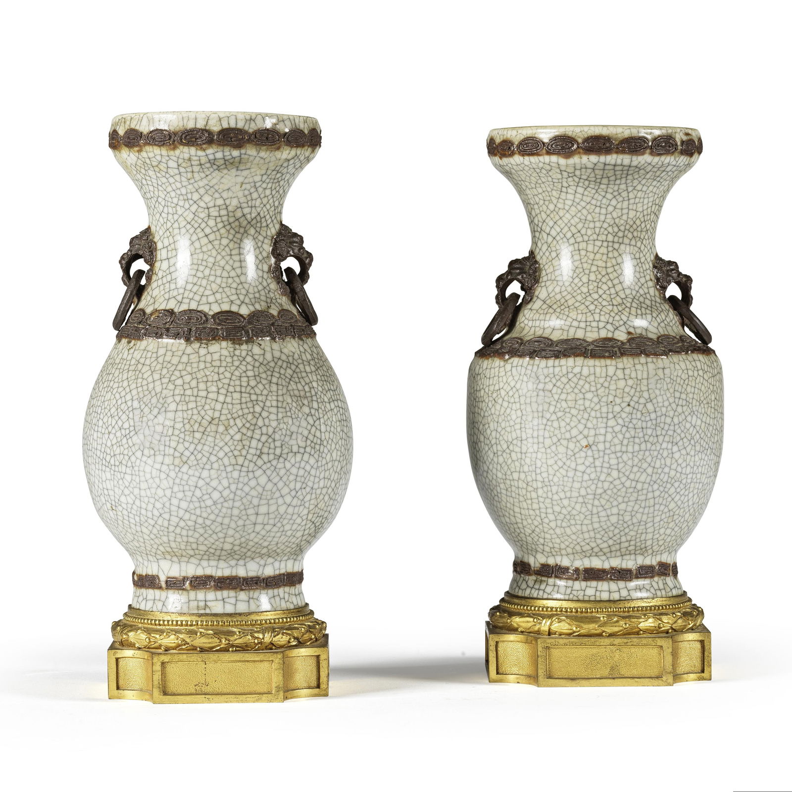 Deux vases en grès émaillé céladon du XIXe siècle (1 of 1)