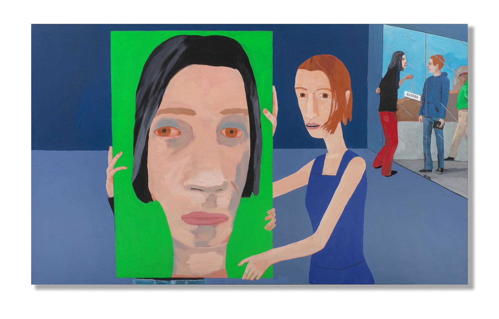 BRIAN CALVIN (B. 1969) Don't Be Denied 2000: BRIAN CALVIN (B. 1969) Don't Be Denied 2000 signed, titled and dated 2000 on the reverse acrylic on canvas 91.4 by 152.2 cm. 36 by 59 15/16 in. Footnotes: Provenance Marc Fox