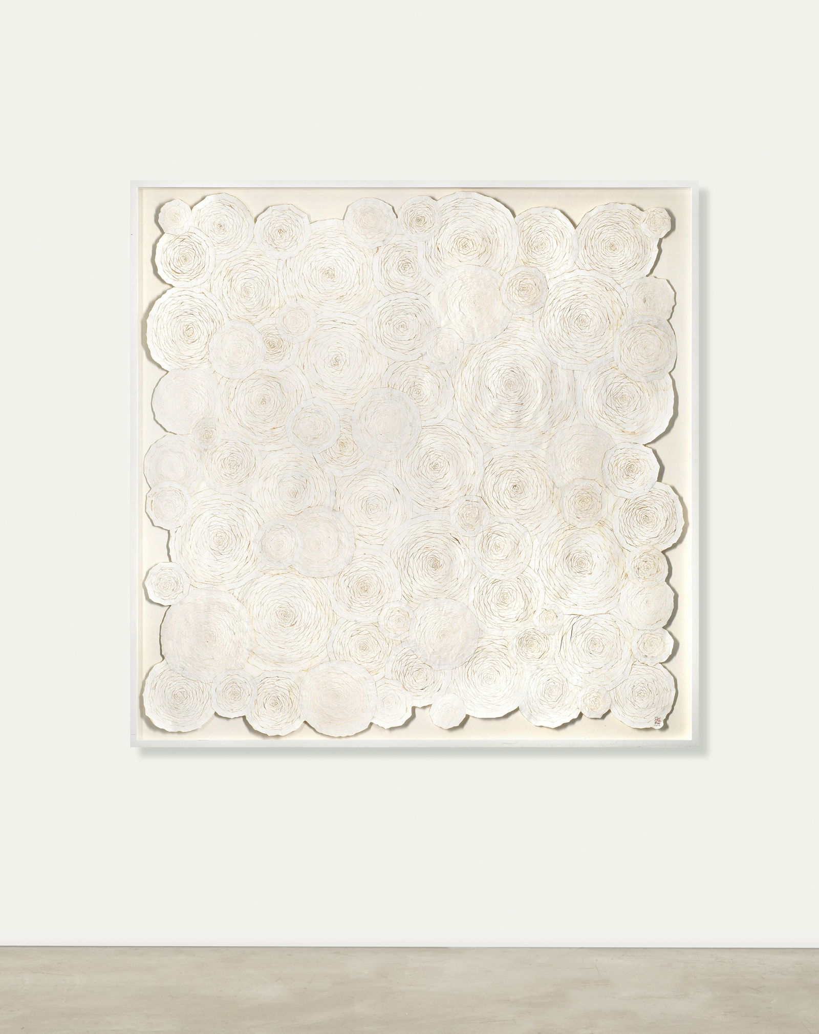 MINJUNG KIM (B. 1962) The Street 2006: MINJUNG KIM (B. 1962) The Street 2006 signed, stamped with the artist's stamp and dated 2006 collage on mulberry Hanji paper 142 by 138 cm. 55 7/8 by 54 5/16 in. Footnotes: Provenan