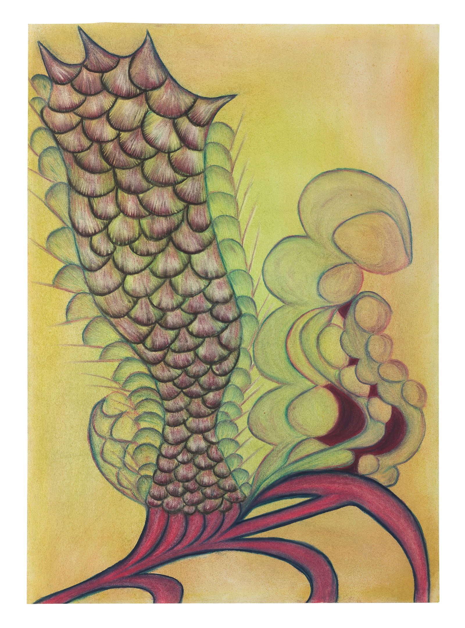 ANNA ZEMÁNKOVÁ (1908-1986) Untitled circa 1960: ANNA ZEMÁNKOVÁ (1908-1986) Untitled circa 1960 pastel on paper 84 by 59.3 cm. 33 1/16 by 23 3/8 in. This work was executed circa 1960. Footnotes: Provenance