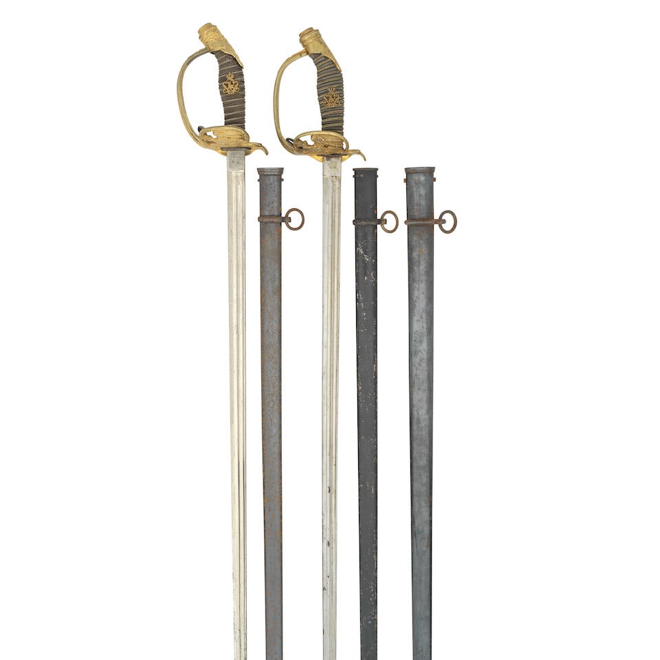 Two Prussian 1889 Model Officer's Swords (1 of 1)