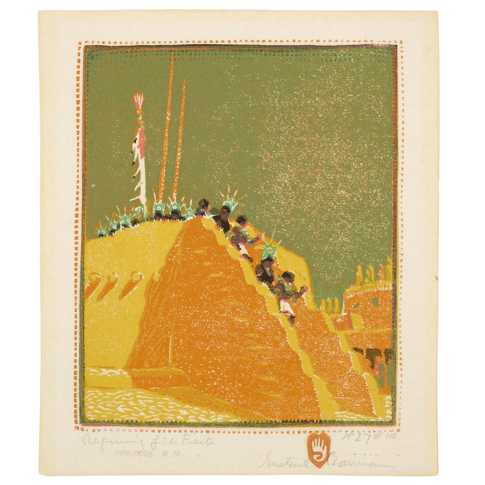 Gustave Baumann (1881-1971); Beginning of the Fiesta; (1 of 1)