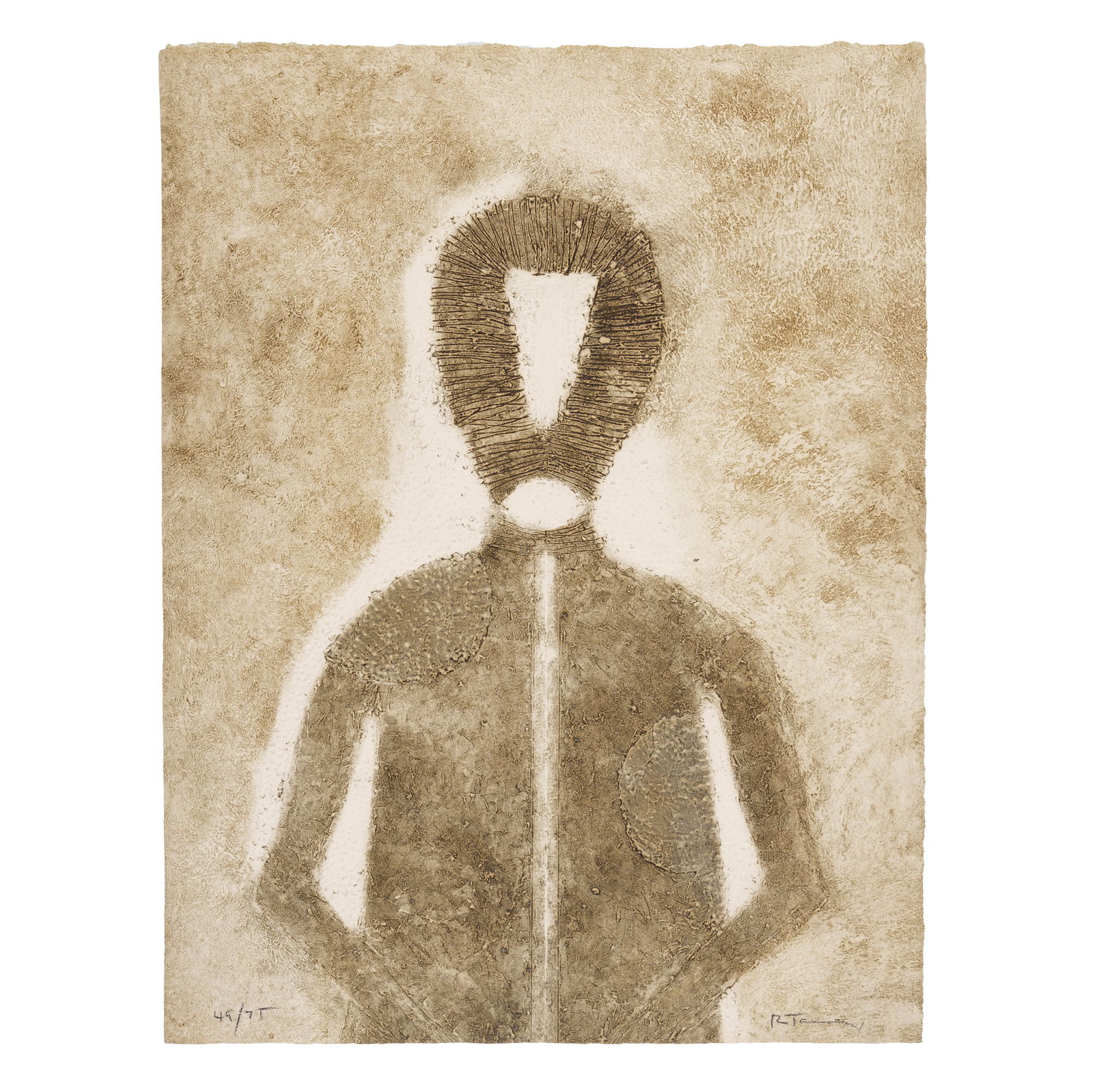 Rufino Tamayo (1899-1991); Hombre en Gris, from Rufino Tamayo 16 aguafuertes; (1 of 1)