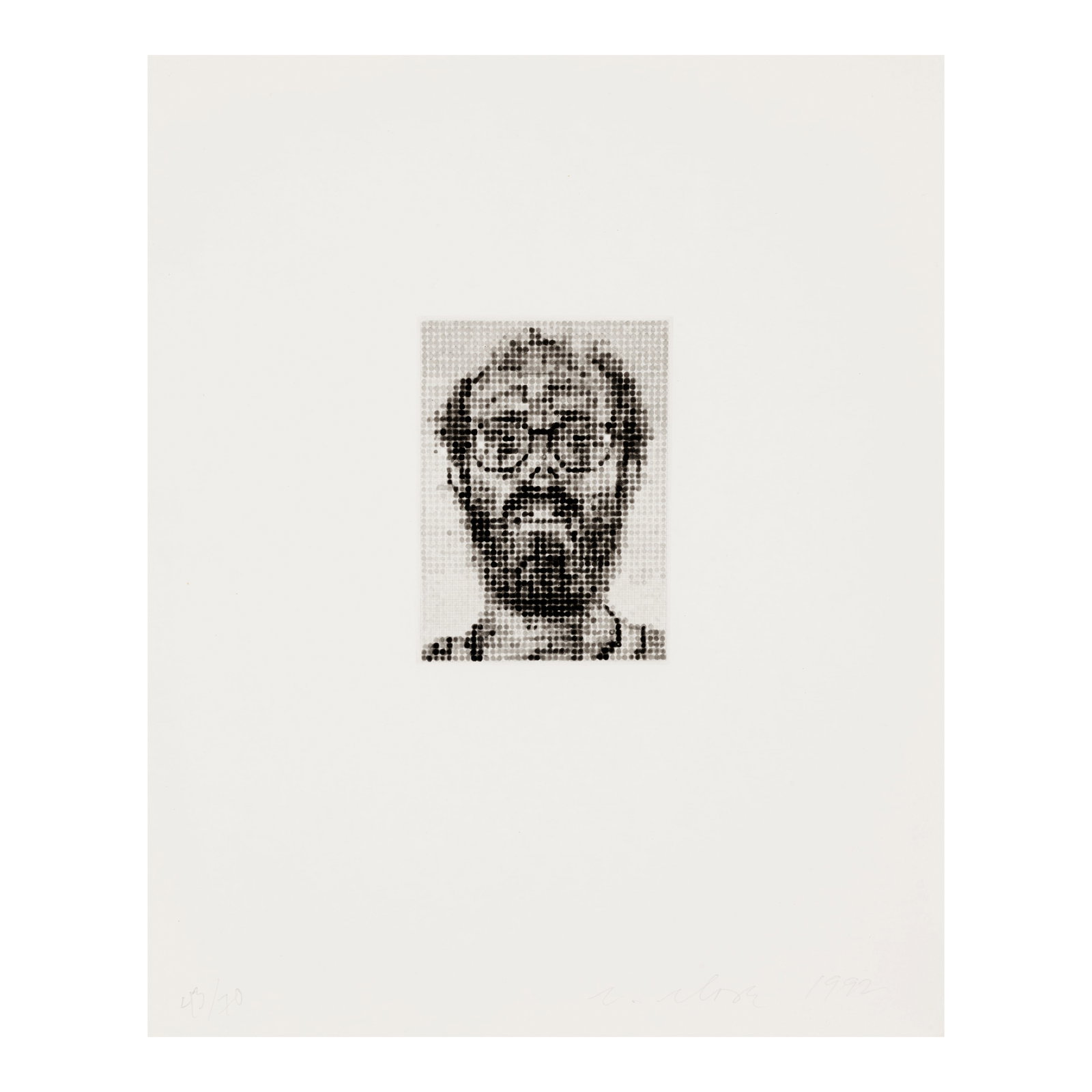 Chuck Close (1940-2021); Self-Portrait; (1 of 1)