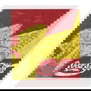 Wang Guangyi (born 1956); Coca Cola (Red), from the Great Criticism Series;: Wang Guangyi (born 1956) Coca Cola (Red), from the Great Criticism Series, 2006 Lithograph in colors on wove paper, signed in pencil and numbered 181/199, published by the artist and distributed by Kw