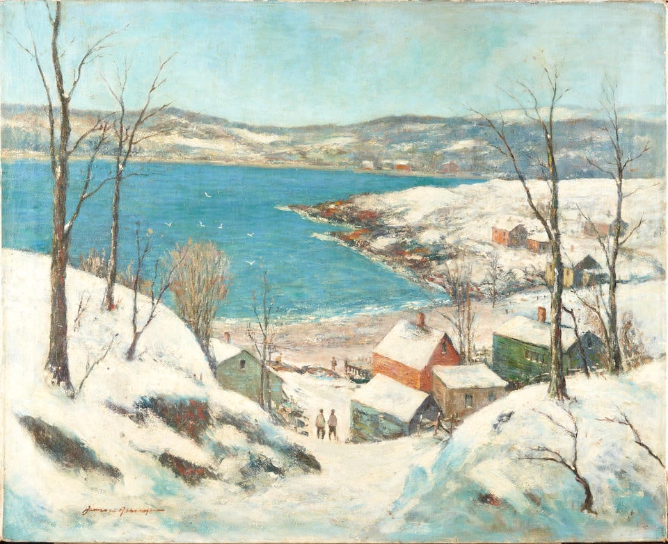JAMES WILLIAM ASHCROFT (1898-1971) CAPE COD WINTER (1 of 3)