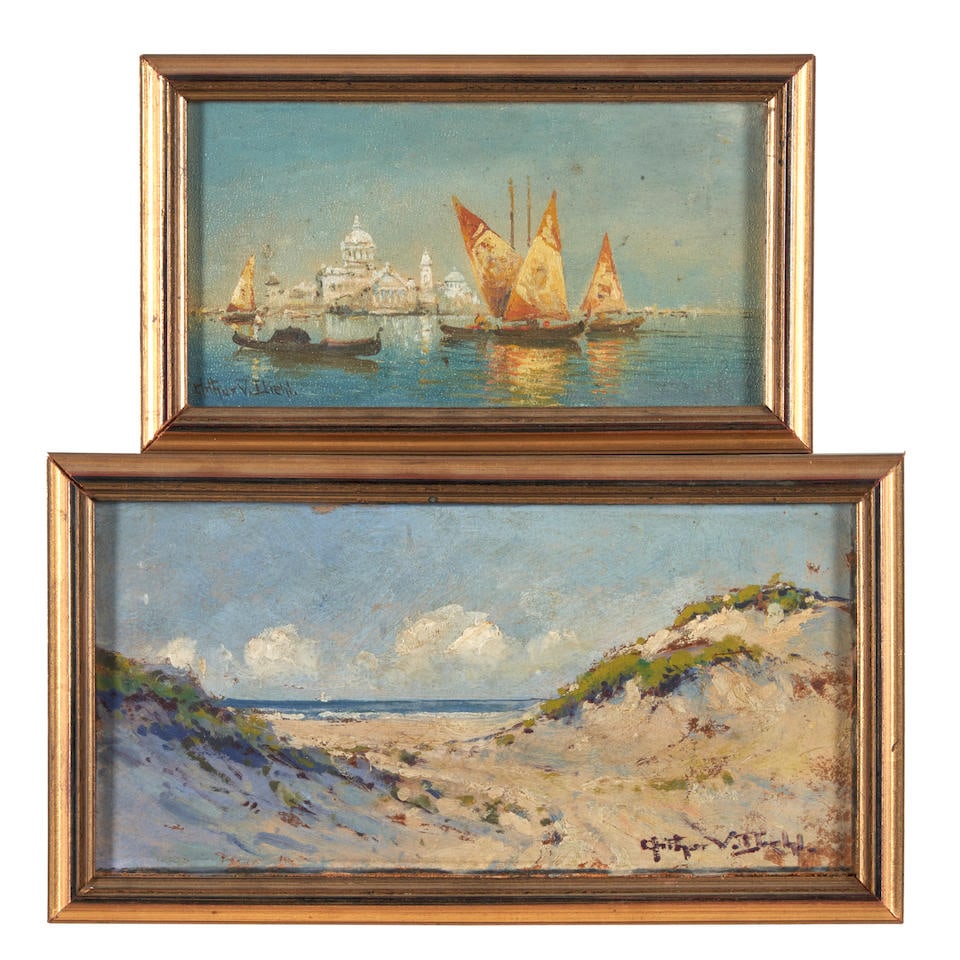 ARTHUR VIDAL DIEHL (BRITISH/AMERICAN, 1870-1929) TWO VIEWS (1 of 6)