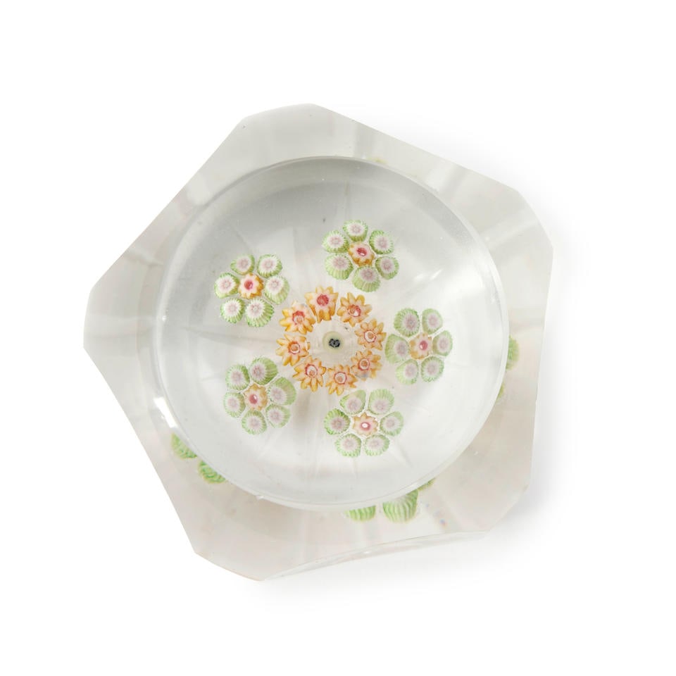 TWO GLASS PAPERWEIGHTS (1 of 3)