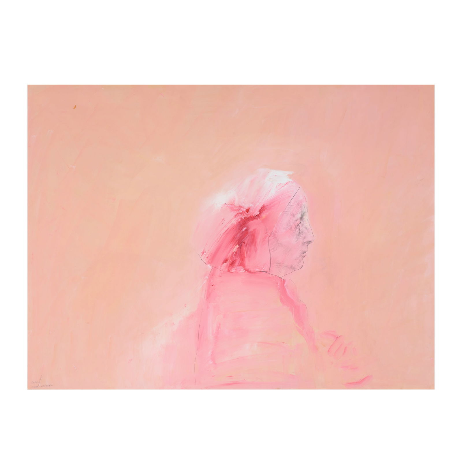 RAFAEL CORONEL (1932-2019) Perfilcirca 1980acrylic and pencil on cardboard, signed 'RAFAEL CORON... (1 of 1)