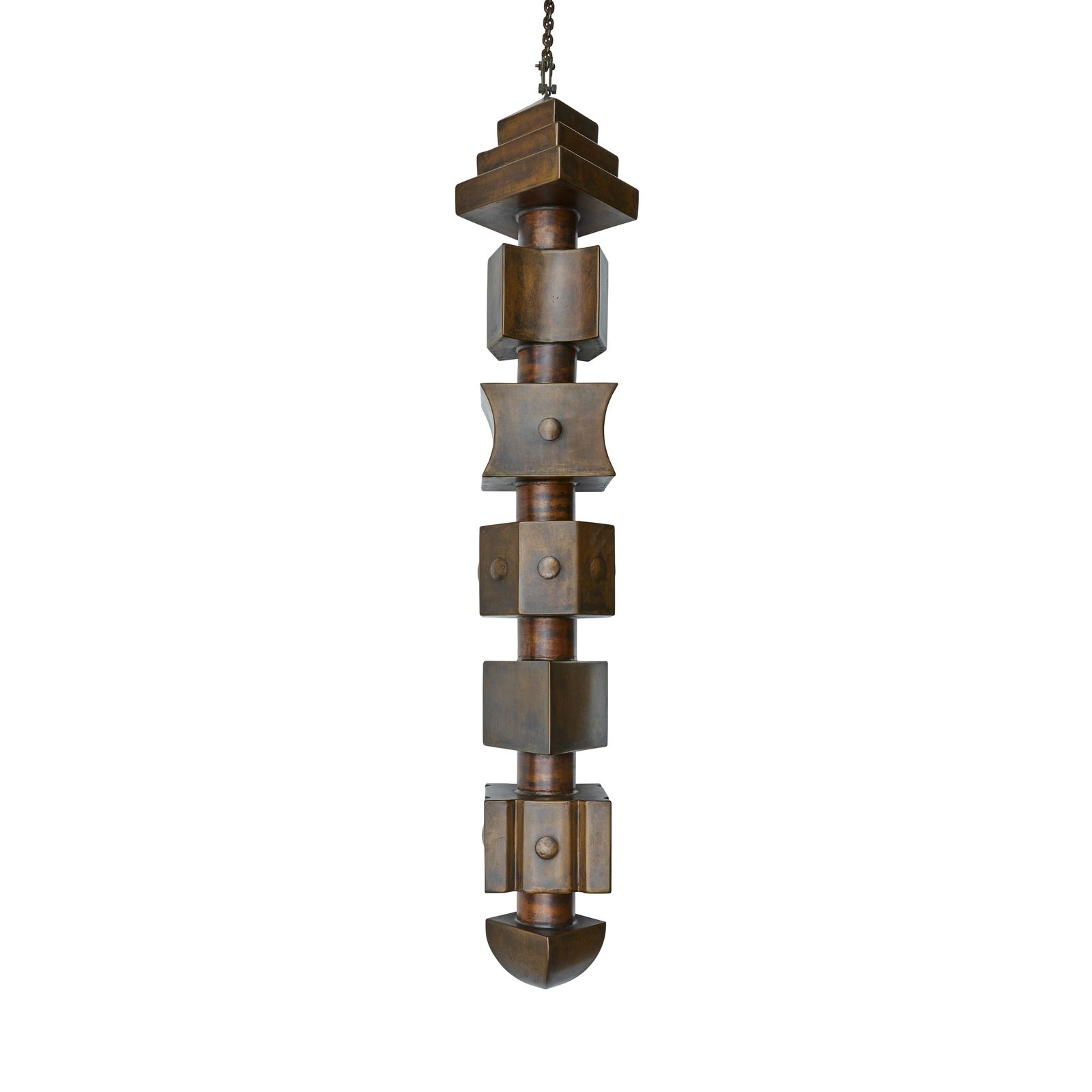 ROD KAGAN (1940-2010)  Hanging Column1992patinated bronze, signed, titled, dated and numbered 'H... (1 of 3)