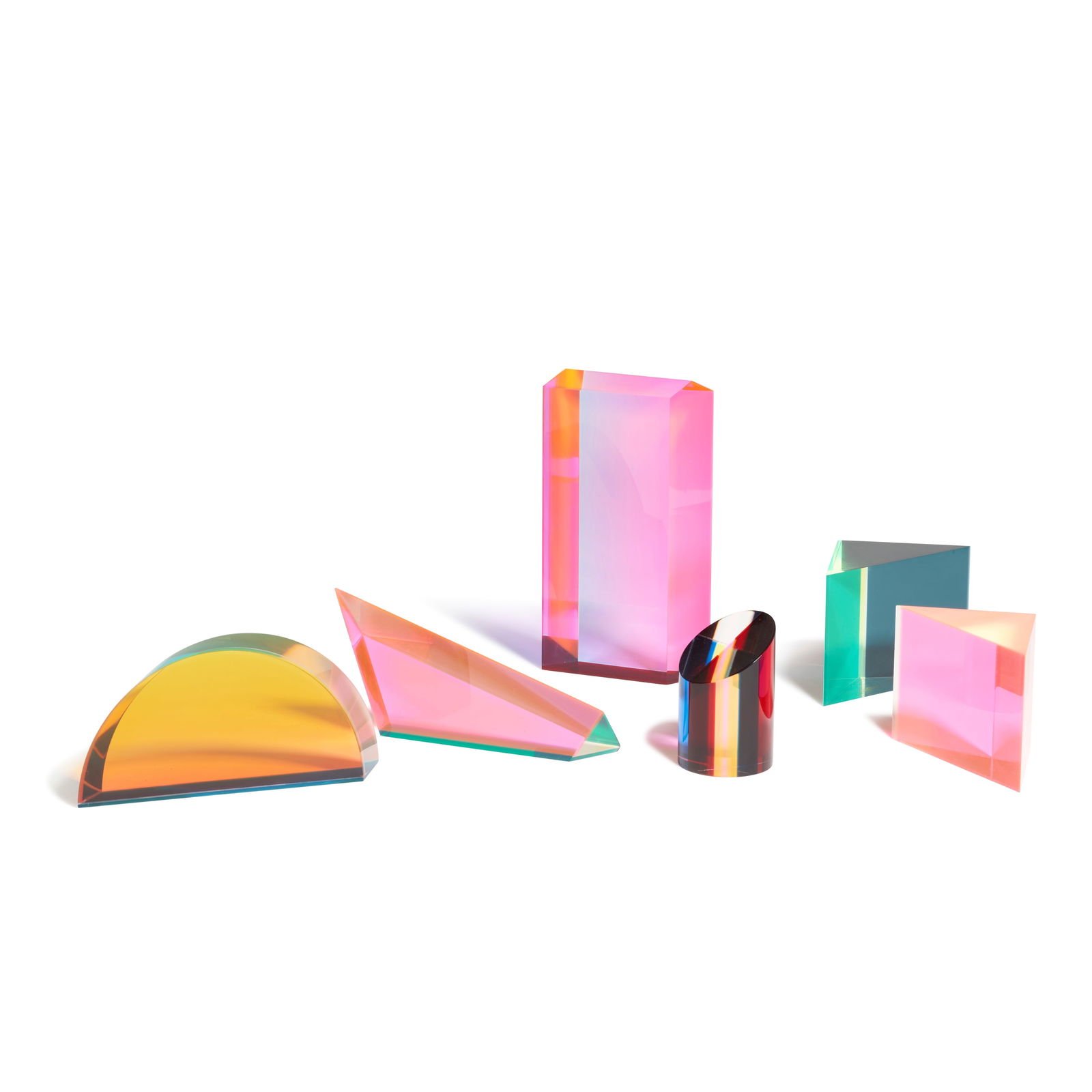 VASA VELIZAR MIHICH (born 1933) Group of Six Sculptures2000-2004laminated cast acrylic, four sig... (1 of 2)