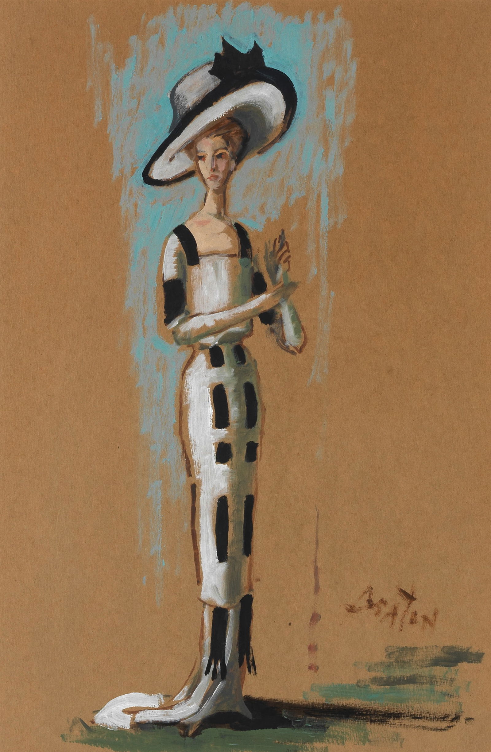 Cecil Beaton (British, 1904-1980) My Fair Lady: Cecil Beaton (British, 1904-1980) My Fair Lady signed 'BEATON' (lower right) oil on paper 54.5 x 37cm (21 7/16 x 14 9/16in). Footnotes: Provenance With Wright Hepburn Gallery, Lon