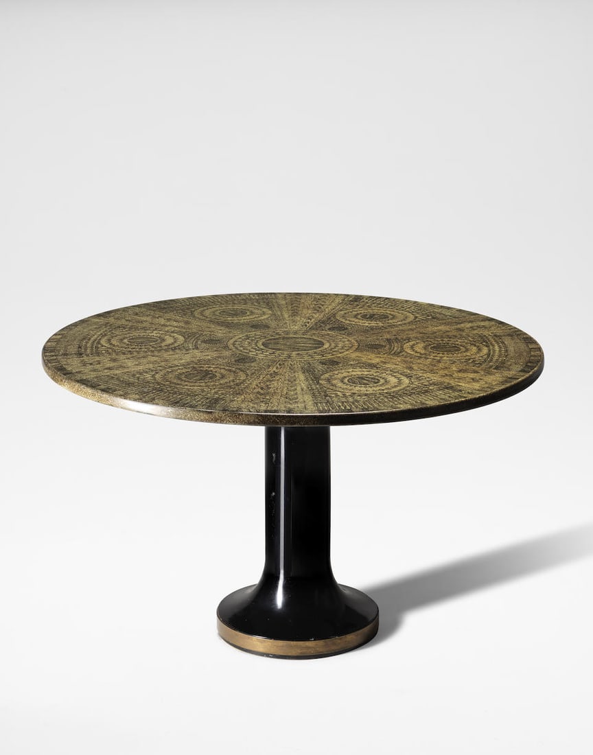 Piero Fornasetti 'Geometrico Bruno' dining table, circa 1955 (1 of 1)
