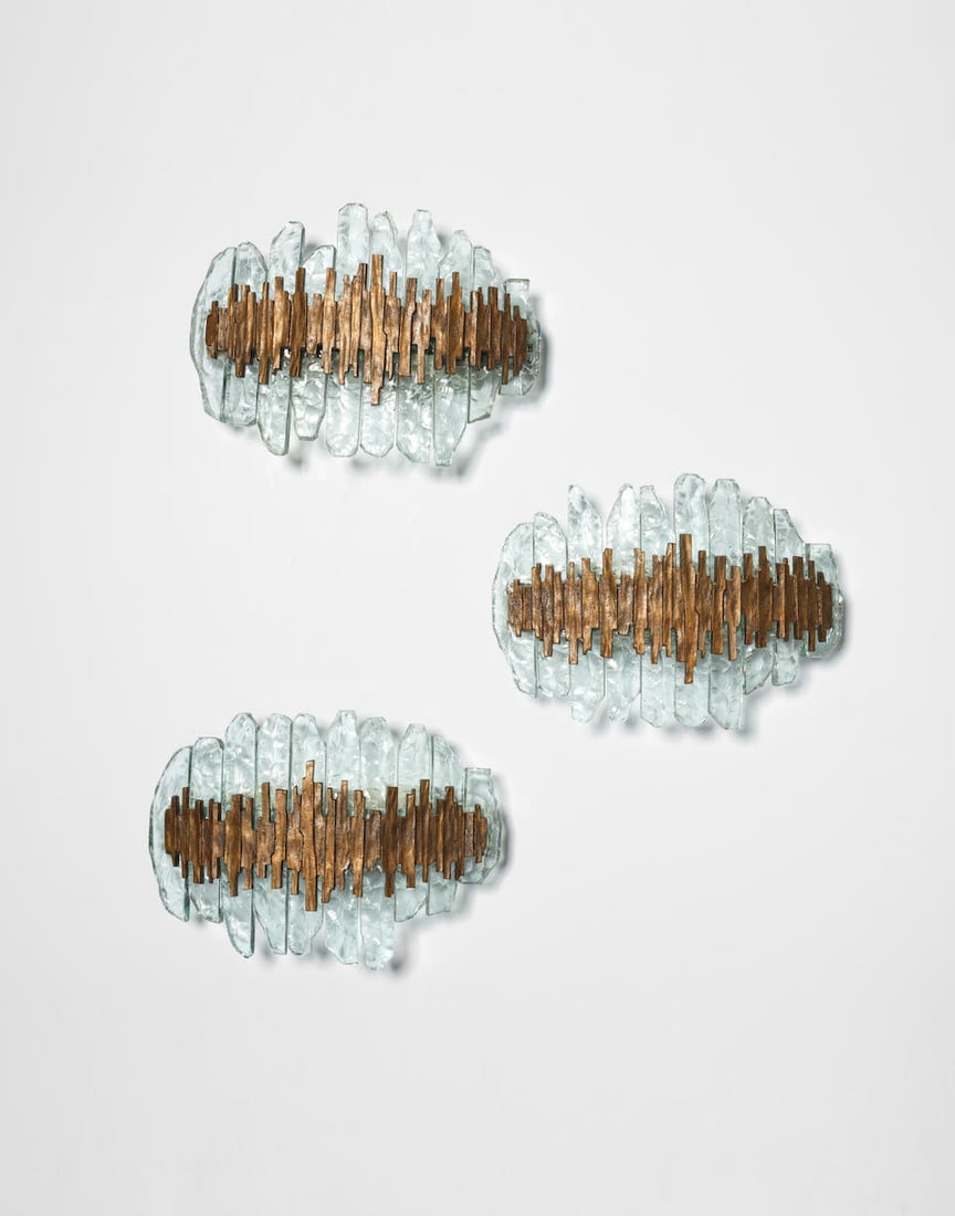 Max Ingrand  Set of three wall lights, model no. 2496, circa 1968 (1 of 1)