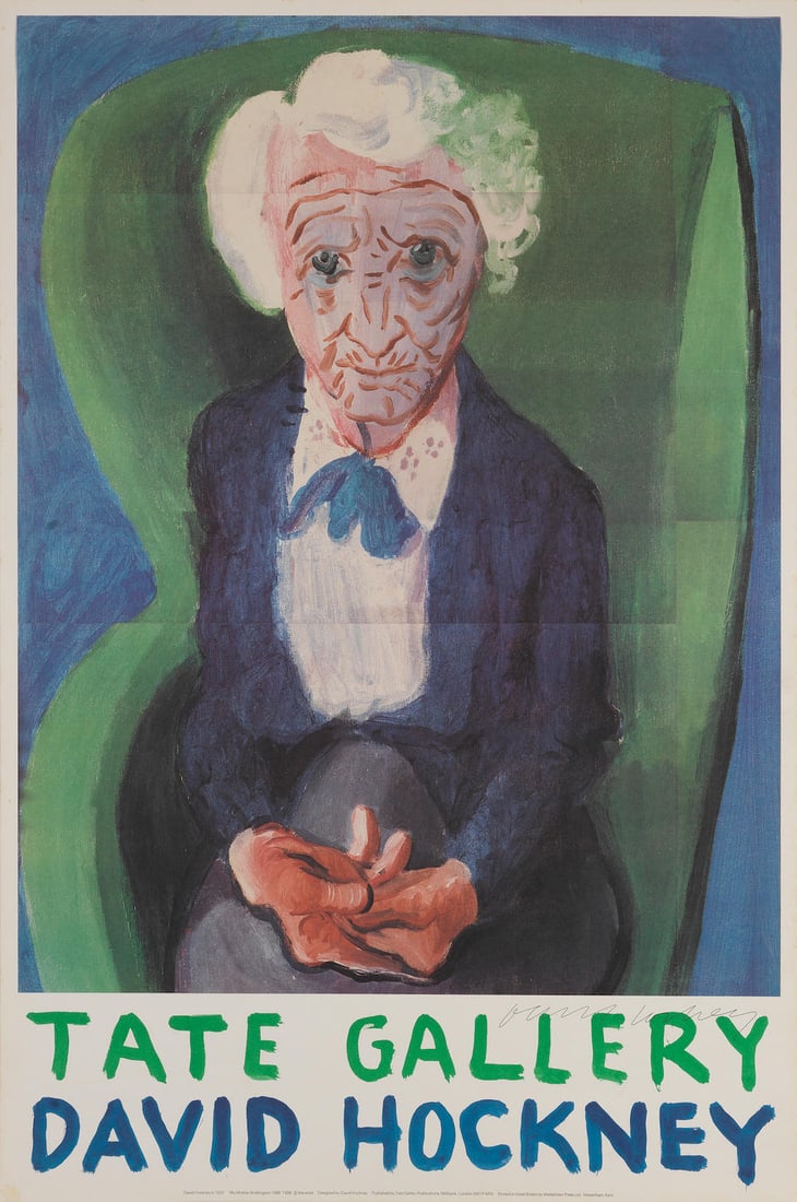 David Hockney R.A. (British, born 1937) My Mother Bridlington Offset lithograph in colours, 1988... (1 of 1)