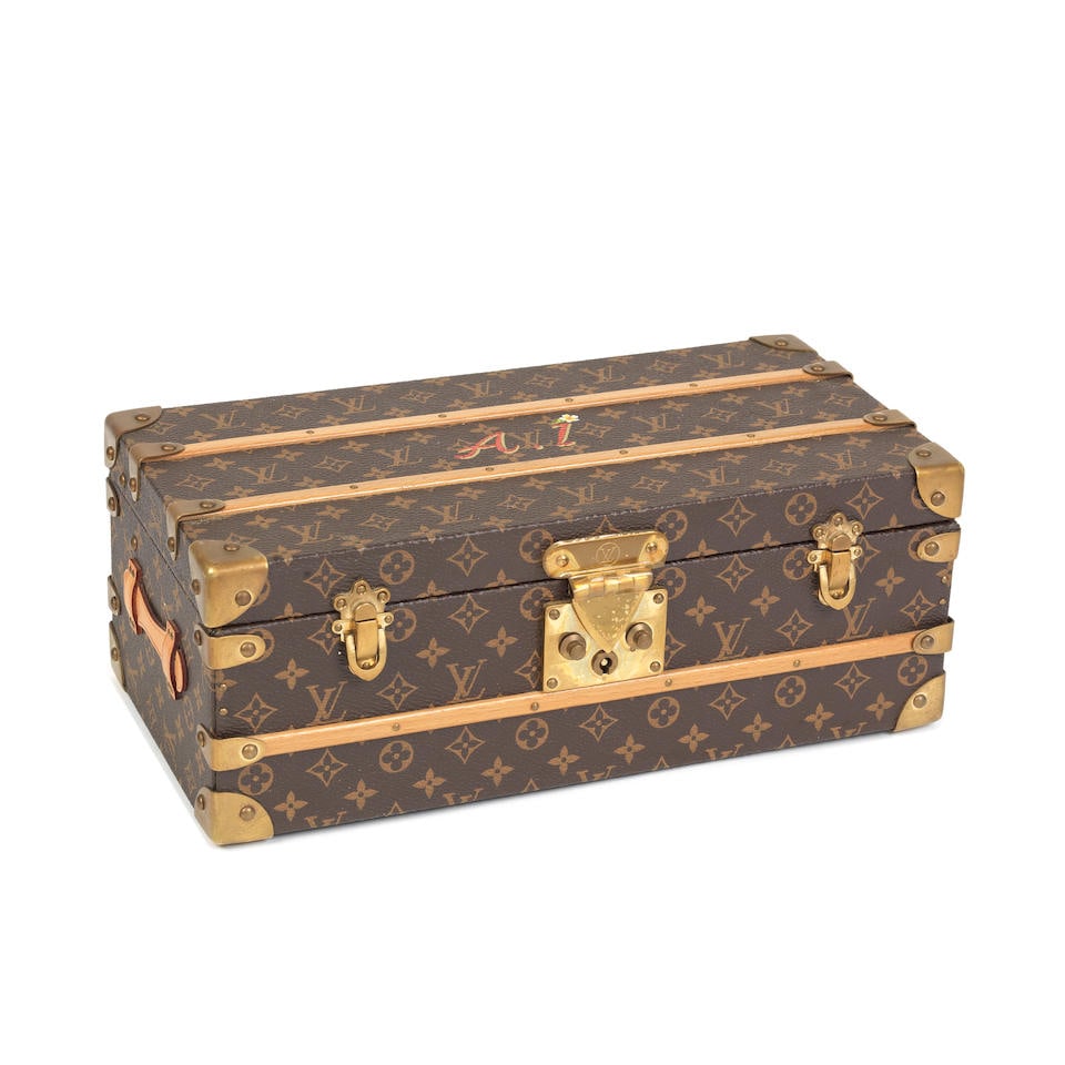 Louis Vuitton: a Monogram Canvas Malle Fleurs Flower Trunk (1 of 2)