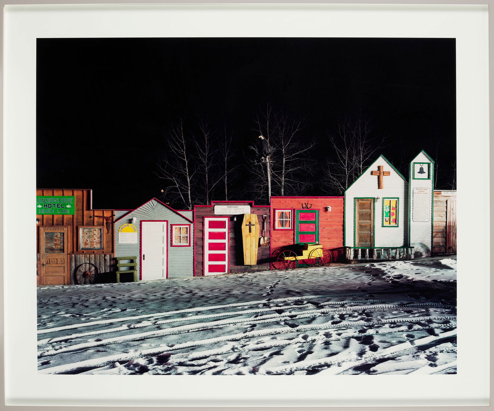 Alec Soth (born 1969); Akeley, Minnesota;: Alec Soth (born 1969) Akeley, Minnesota, 2007 Chromogenic print; flush-mounted to aluminum, framed; this work is no. 3 from an edition of 7. 40 x 50 in. (101.6 x 127 cm.) sheet 47 1/2 x 58 1/2 in. (12