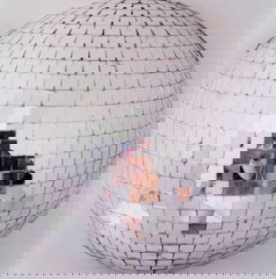 Anne Collier (born 1970); Mirror Ball;: Anne Collier (born 1970) Mirror Ball, 2004 Chromogenic print; framed, an Anne Collier studio label, signed in ink, on the reverse; this work is no. 4 from an edition of 4 plus 2 Artist's Proofs. 27 1/