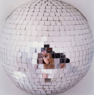 Anne Collier (born 1970); Mirror Ball;: Anne Collier (born 1970) Mirror Ball, 2004 Chromogenic print; framed, an Anne Collier studio label, signed in ink, on the reverse; this work is no. 4 from an edition of 4 plus 2 Artist's Proofs. 27 1/