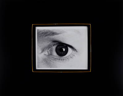 Anne Collier (born 1970); Eye (Black and White);: Anne Collier (born 1970)Eye (Black and White), 2009Chromogenic print; framed, Anton Kern Gallery and Anne Collier Studio labels on the reverse, the latter signed in ink; this work is no. 2 from an