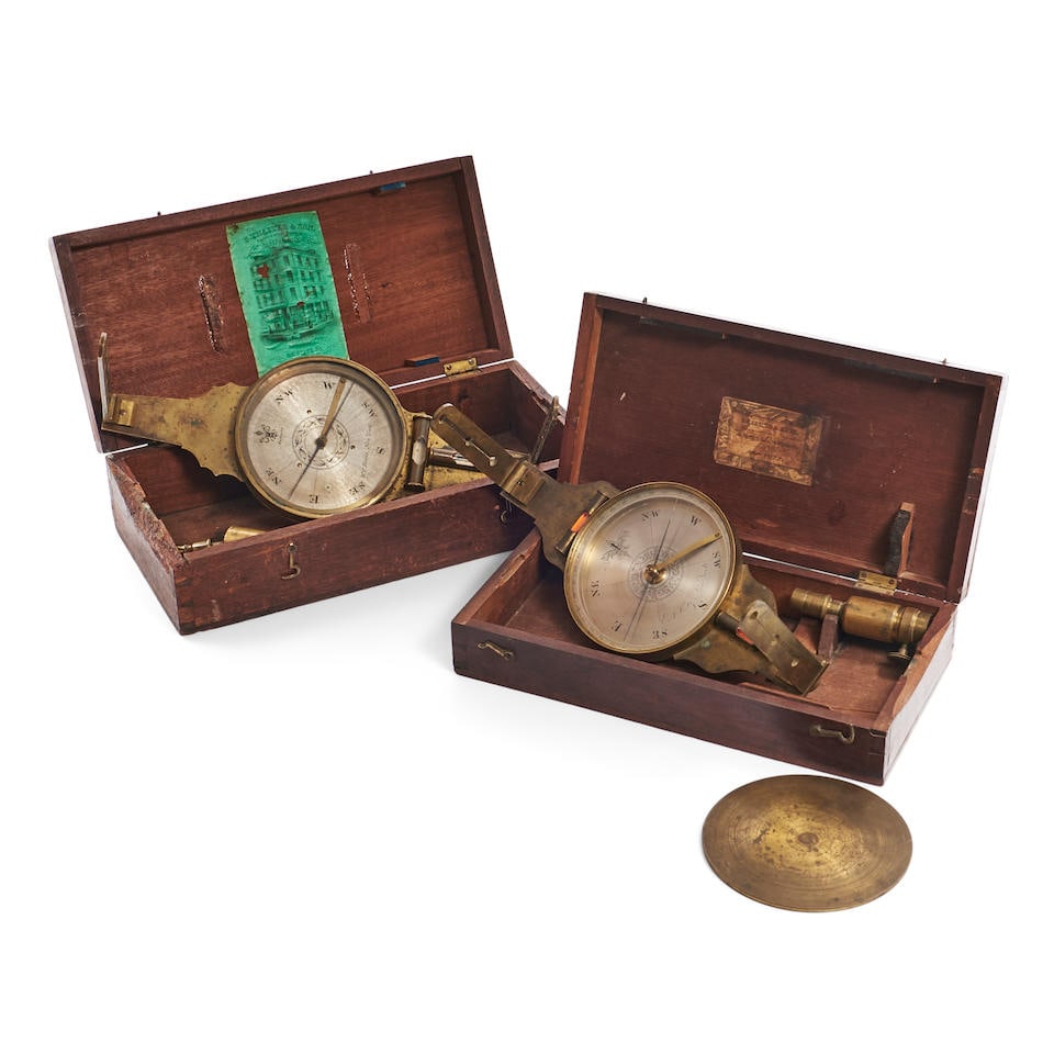 Two New York Surveyor's Compasses, 19th century, (1 of 1)