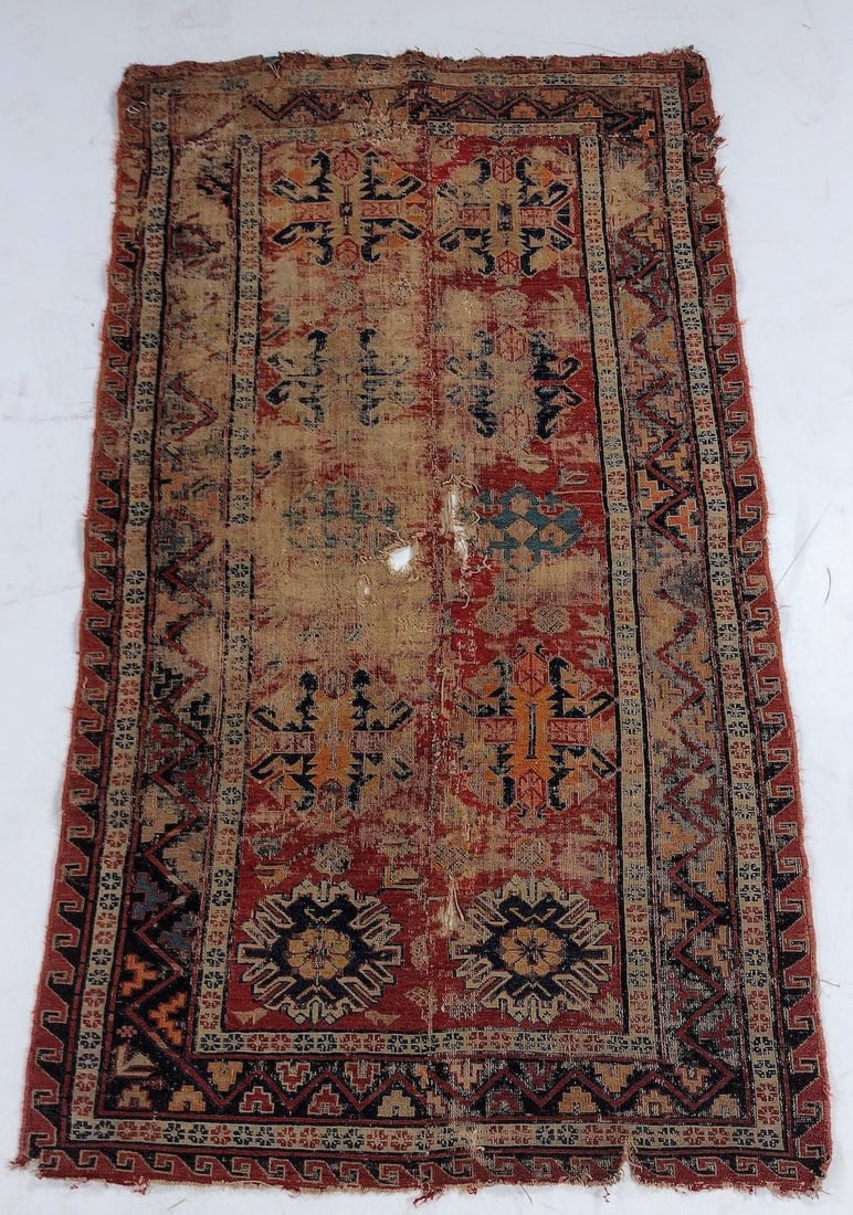 Soumak Rug Iran 5 ft. 5 in. x 3 ft.: Soumak Rug Iran c. 1900 5 ft. 5 in. x 3 ft. For further information on this lot please visit Bonhams.com For further information about this lot please