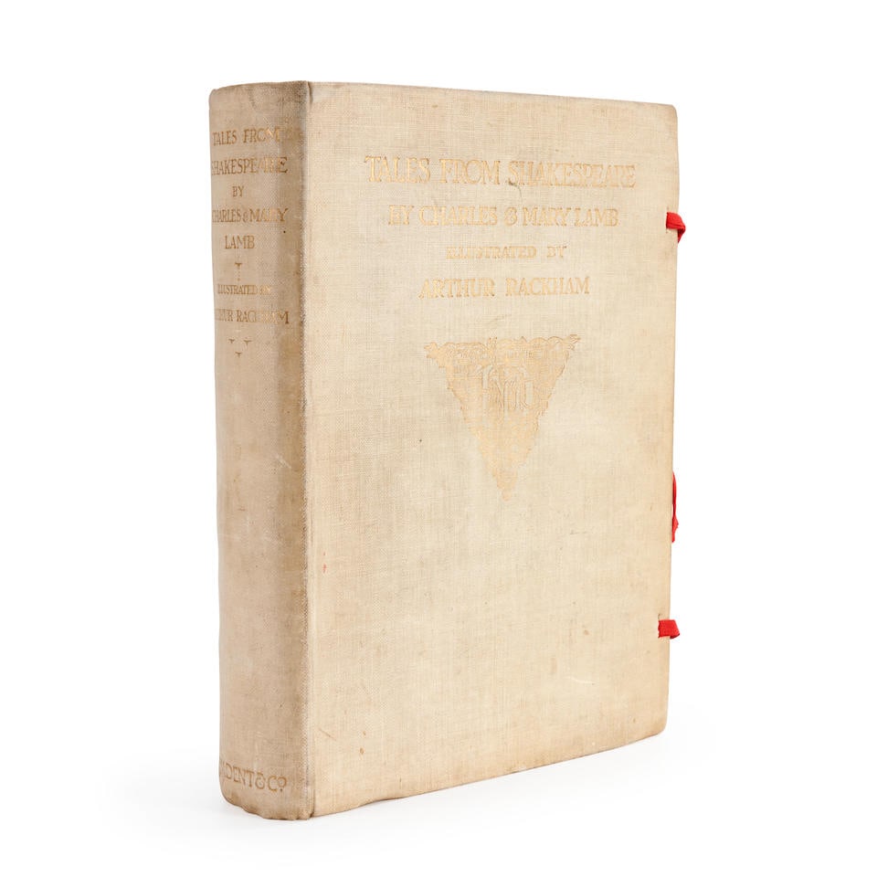 RACKHAM, ARTHUR. 1867-1939. LAMB, CHARLES. 1775-1834. AND MARY. 1764-1847. Tales from Shakespear... (1 of 4)