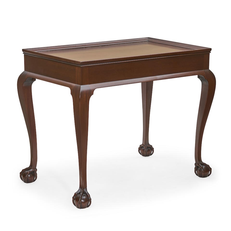Chippendale-style Mahogany Tea Table, Jeffrey Greene (American, b. 1957), Newport, Rhode Island,... (1 of 3)