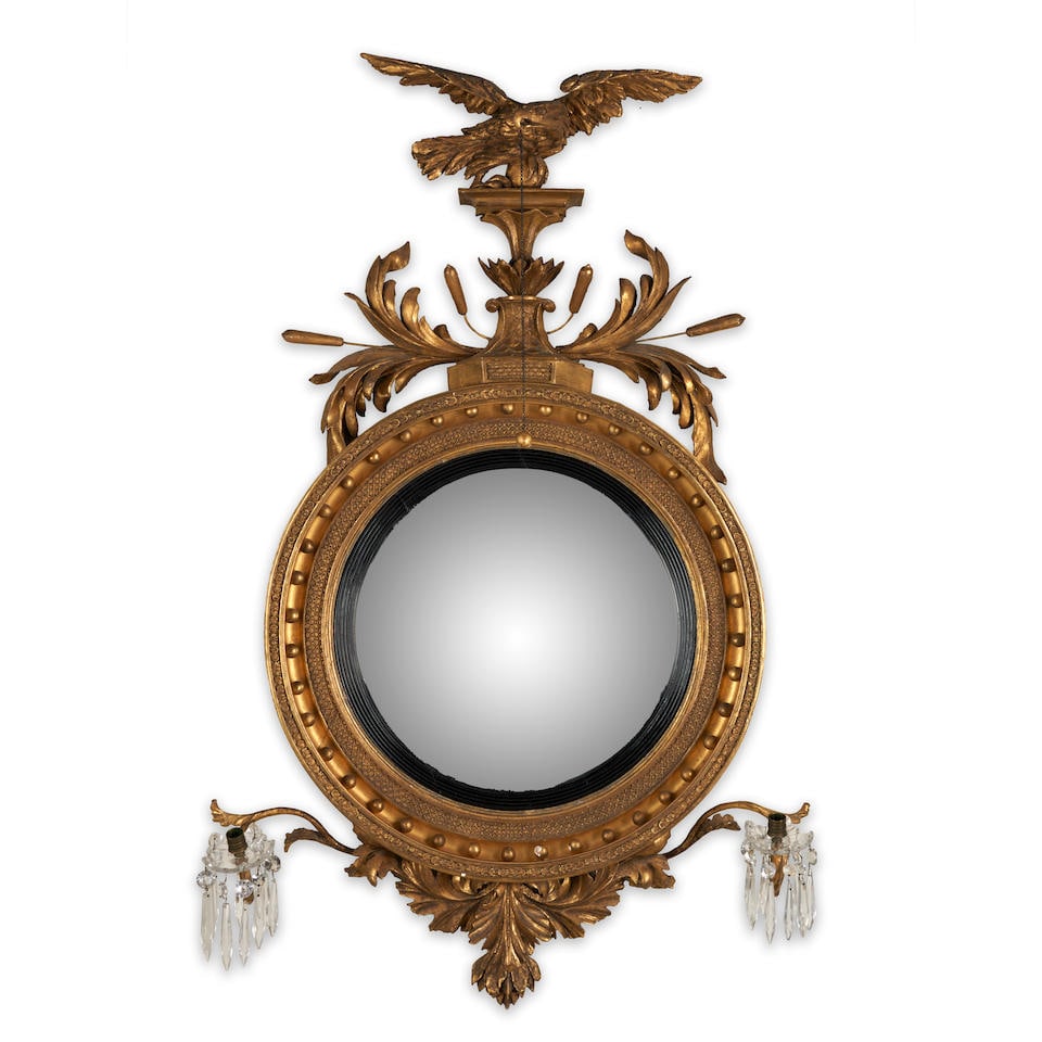 Regency Giltwood Girandole Mirror, England, early 19th century. (1 of 1)