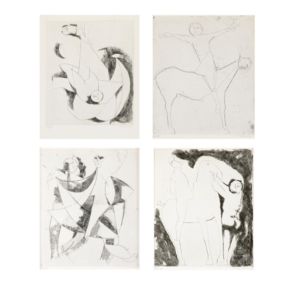 Marino Marini (1901-1980); 8 Plates, from L'Album No. 1; (8) (1 of 5)