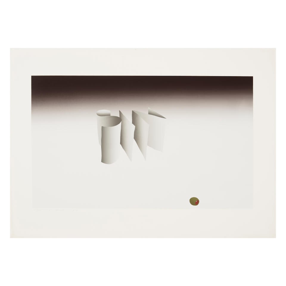 Ed Ruscha (born 1937); Sin;: Ed Ruscha (born 1937) Sin (Engberg 41), 1970 Screenprint in colors on Louvain Opaque Cover paper, signed in pencil, dated and numbered 26/150 (there were also 5 artist's proofs), with the blindstamp o