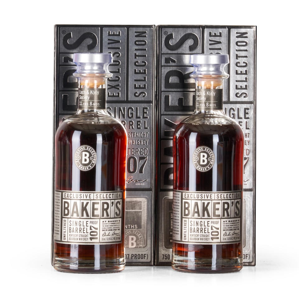 Baker's Single Barrel Bourbon 11 Years Old (2 750ml bottles) (1 of 1)