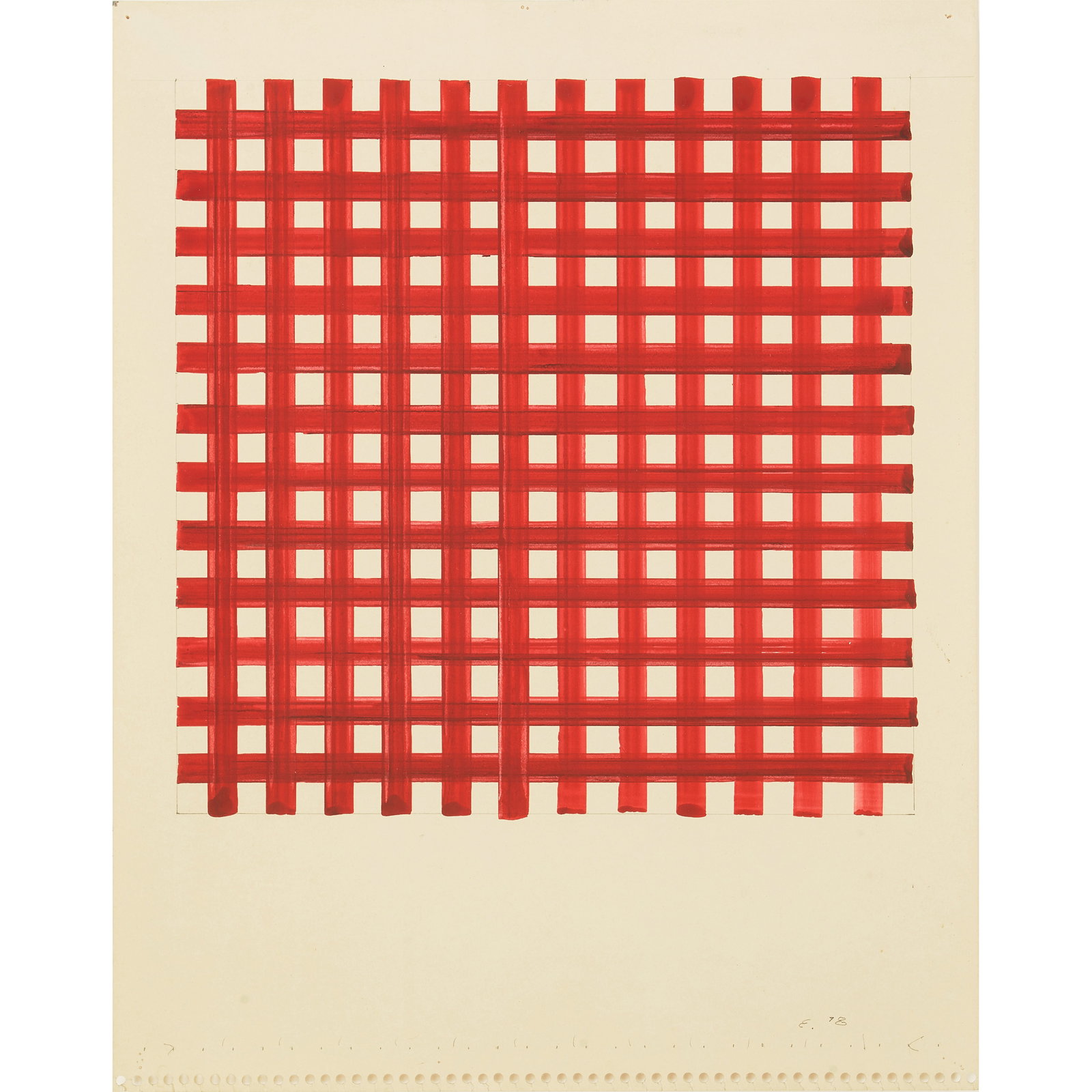 ED MOSES (1926-2018) Untitled, 1978: ED MOSES (1926-2018) Untitled, 1978 signed with the artist's initial and dated 'E. 78' (lower right) acrylic on paper 14 x 11 in. 35.6 x 27.9 cm. Footnotes: Provenance Acquired directly