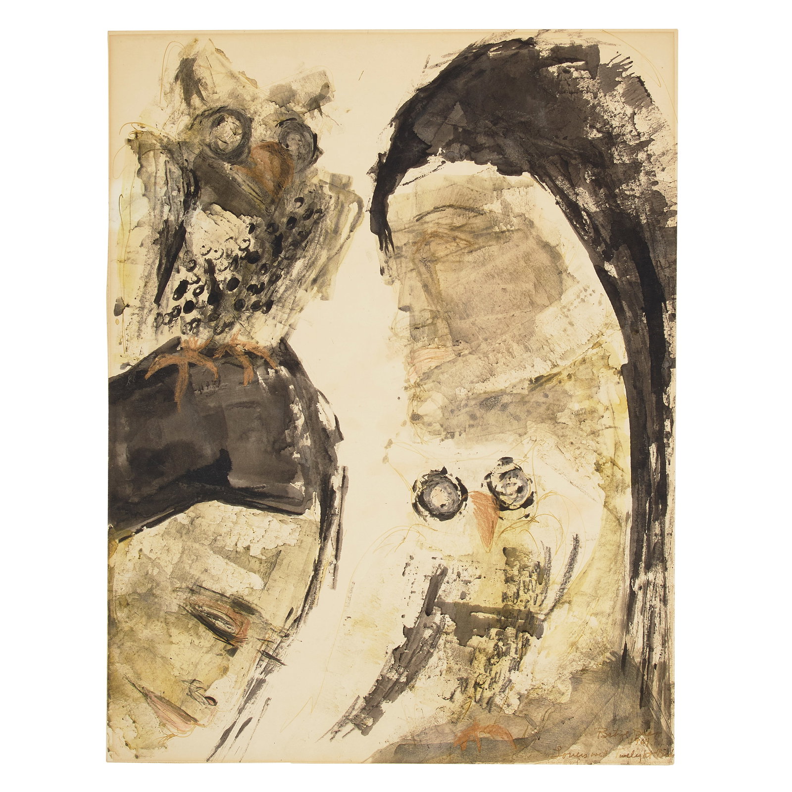 BETYE SAAR (B. 1926) Lovers with Twilight Birds, 1964 (1 of 1)