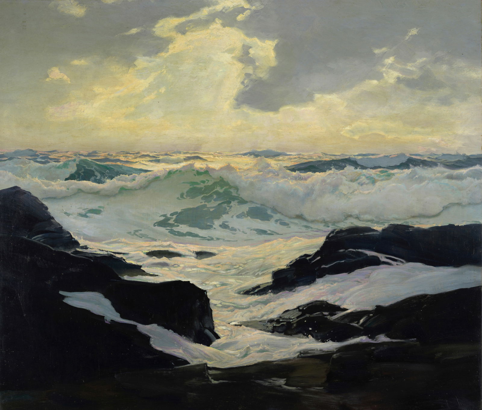 Frederick Judd Waugh (1861-1940) Surf 43 3/8 x 50 3/8 in. (110.2 x 128 cm.) (Painted in 1929.) (1 of 1)
