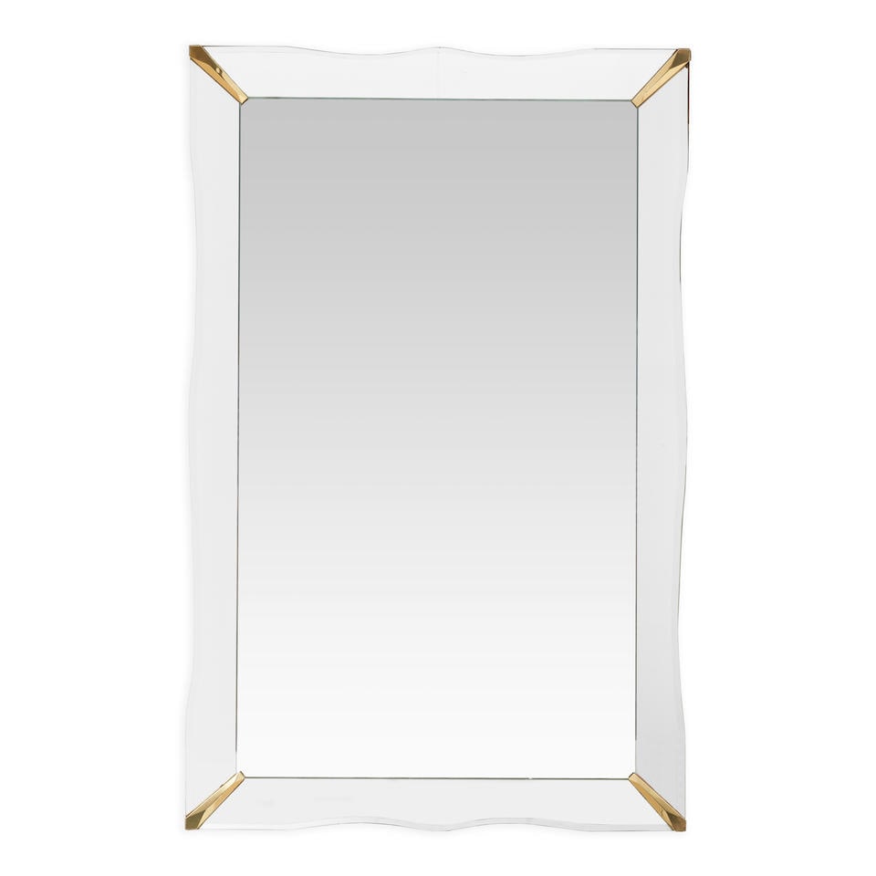 LARGE VINTAGE MURANO GLASS MIRROR (1 of 1)