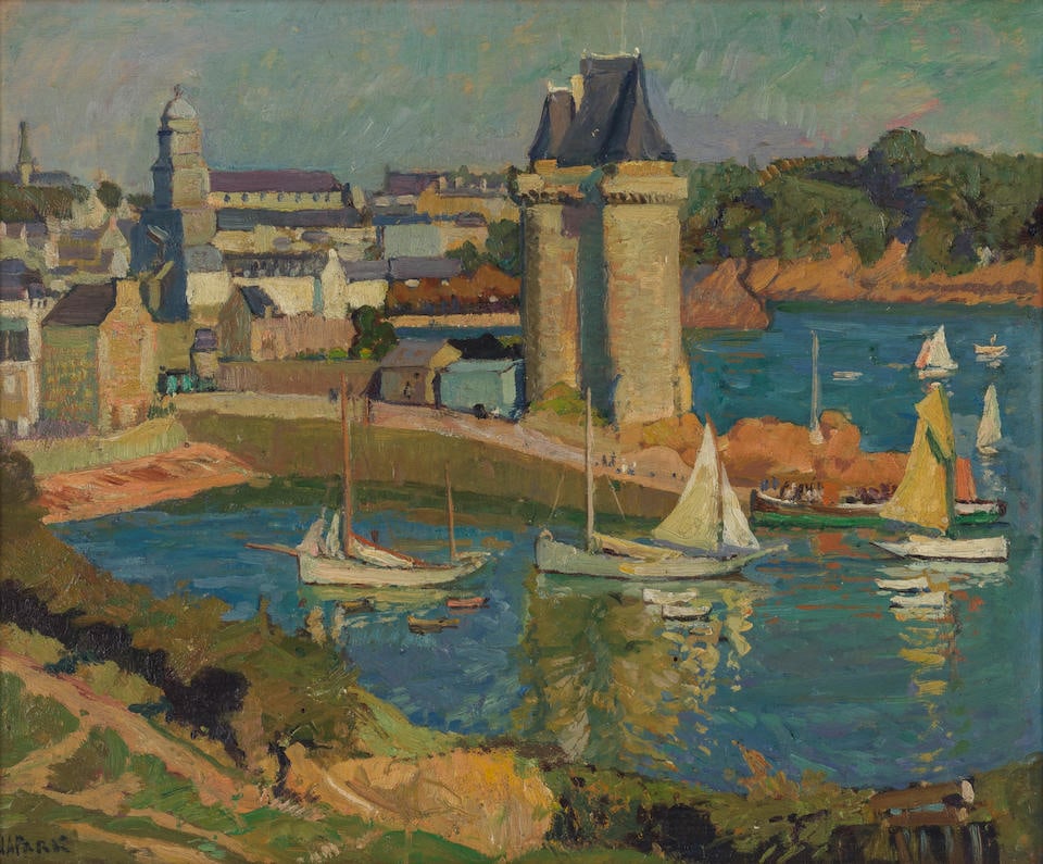 John Anthony Park (British, 1880-1962) St Servan: John Anthony Park (British, 1880-1962) St Servan signed 'JAPark' (lower left) oil on board 33 x 41cm (13 x 16 1/8in). Footnotes: Provenance With A. Charles Savage & Son, Fine Art Dealers, Birmingham.