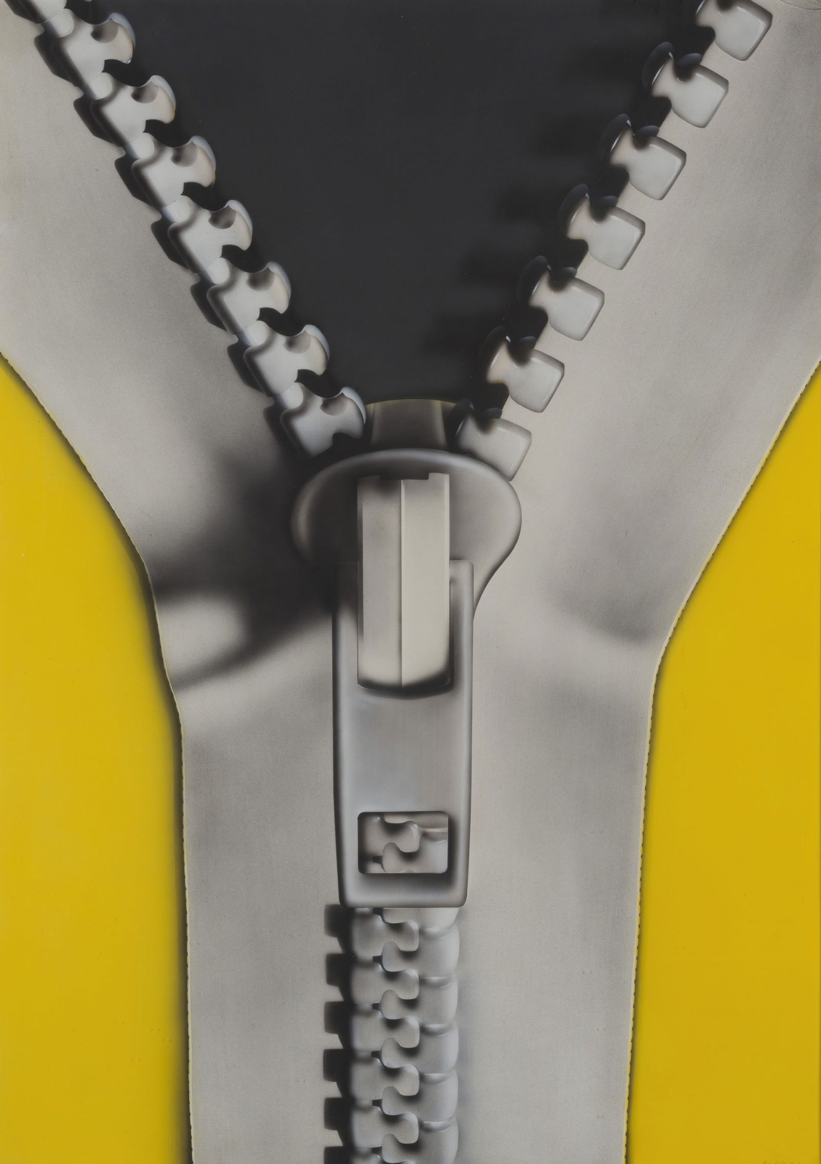 PETER KLASEN (born 1935) Fermeture éclair: PETER KLASEN (born 1935) Fermeture éclair Circa 1973 Signé en bas à droite Peinture aérosol sur carton Getekend rechtsonder Spuitbusverf op karton Signed lower right Spray