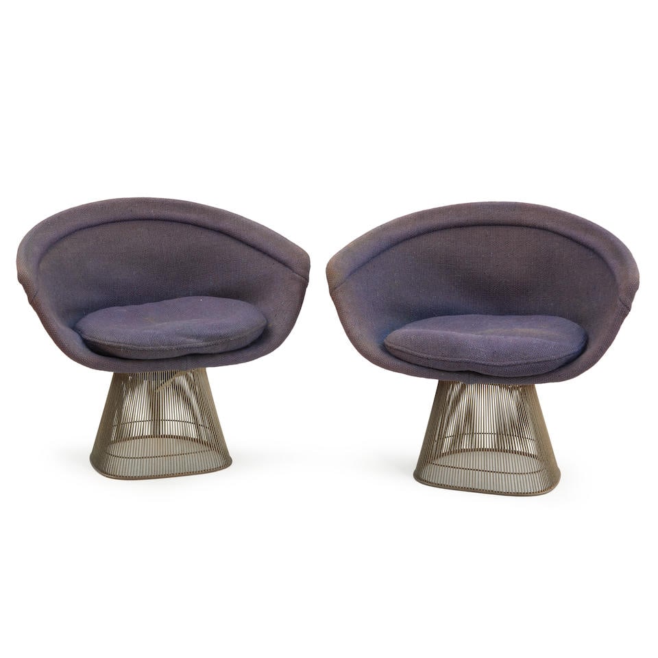 PAIR OF WARREN PLATNER (1919-2006) FOR KNOLL INTERNATIONAL LOUNGE CHAIRS, United States, designe... (1 of 1)