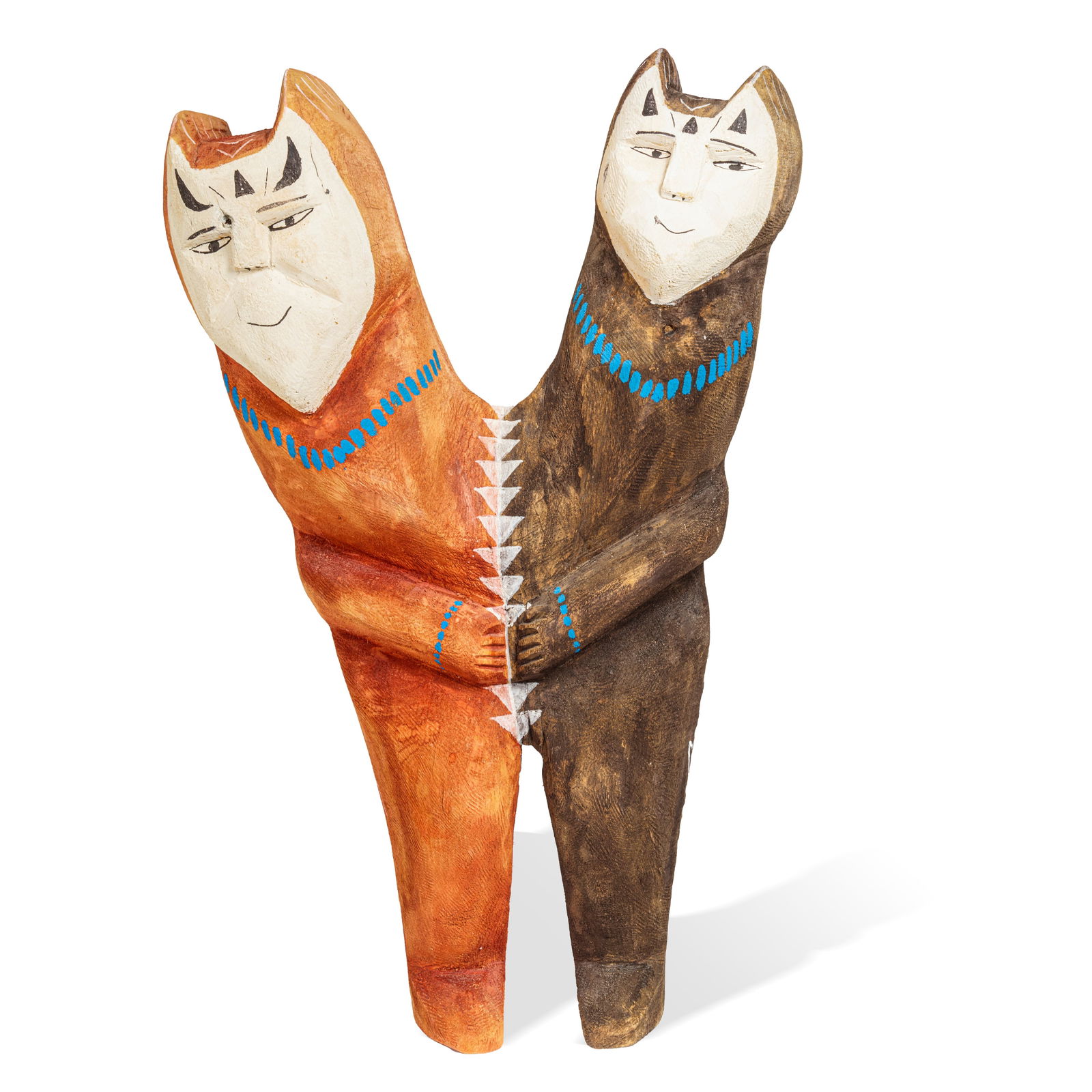 A Robin Wellito (Willeto) sculpture, 'Two Headed Spirit,' 1996 (1 of 1)