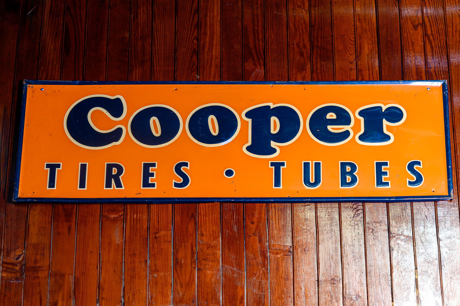 A Cooper 'Tires • Tubes' Pre-War Advertising Sign (1 of 1)